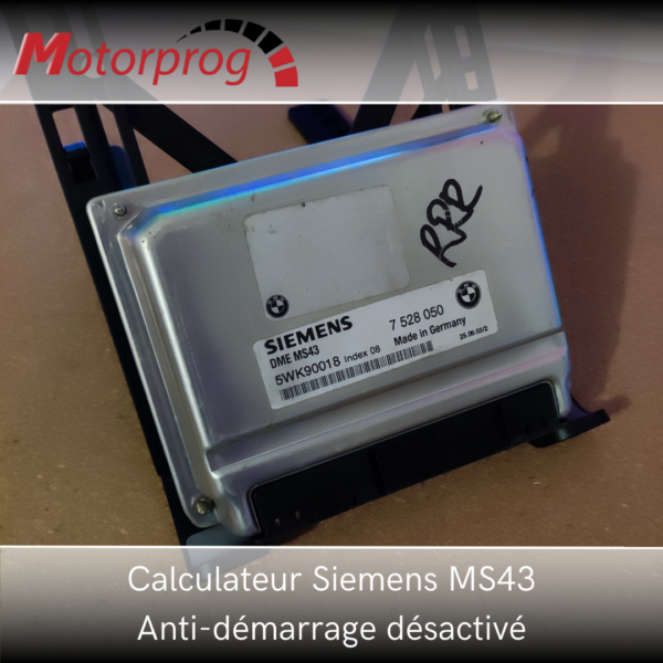 Calculateur Siemens MS43 (Immo/EWS OFF)